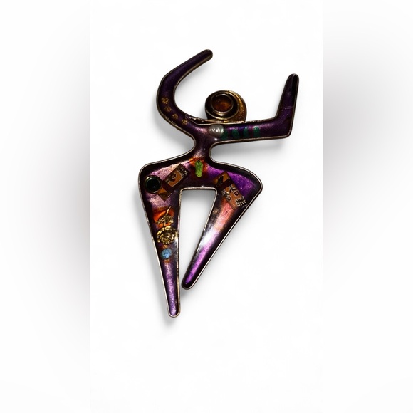 Multi colored broach unique - Picture 2 of 2